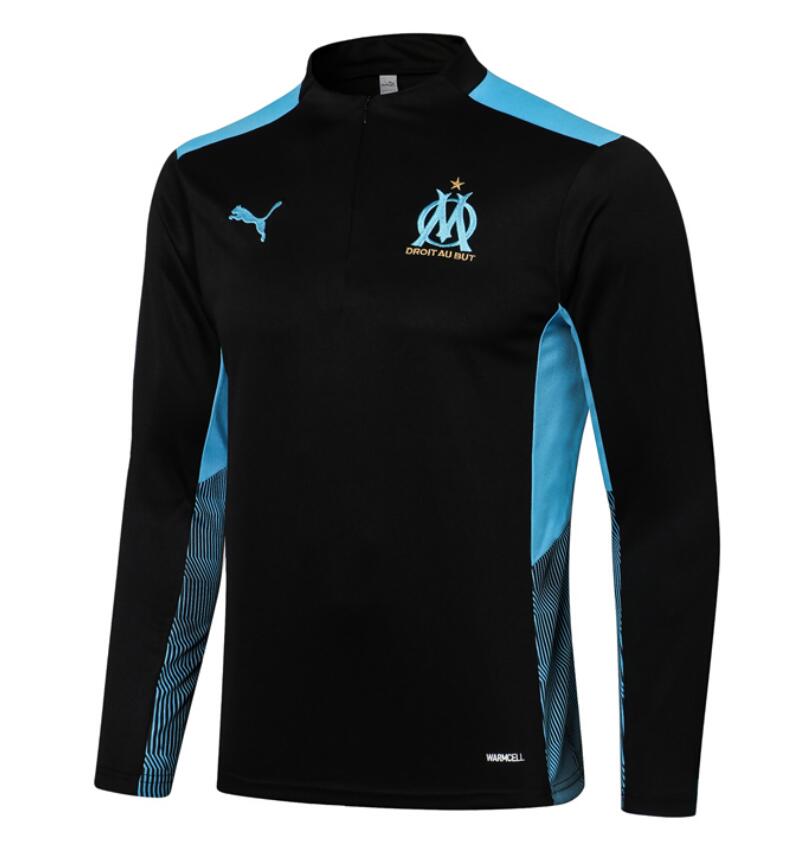 2021/22 Marseille Black Blue Training Sweatshirt